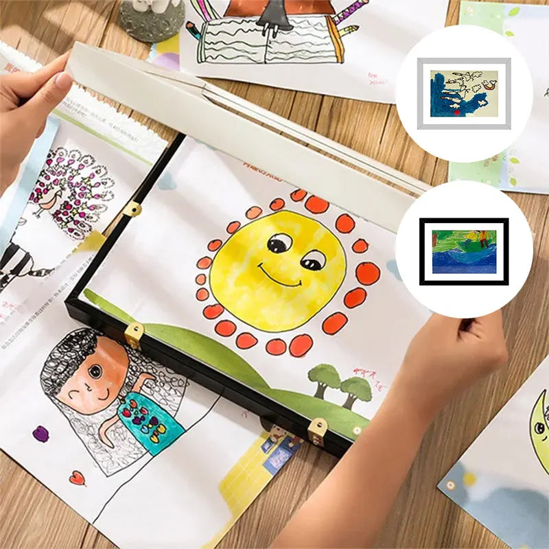Children's Art Photo Frame™ | Store All Your Kids' Lovely Drawings! - (Up To 150 Drawings)